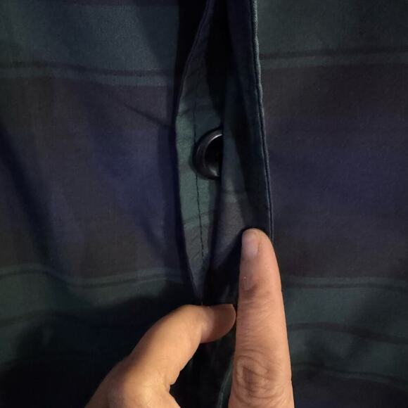 Stussy Tartan Plaid Nylon Mid Length Lightweight Rain Coat Jacket Size Small - Picture 5 of 8